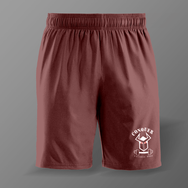 Mens Fitness Shorts – Maroon - Conquer Fitness Gear